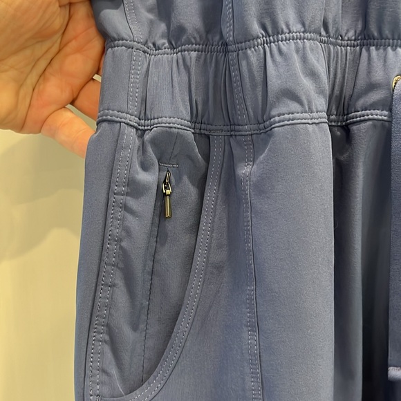 NWOT Patagonia blue technical nylon fabric sundress with wrap back design - Picture 2 of 12